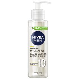 Gel de Limpeza Rosto e Barba Sensitive Pro Nivea Men