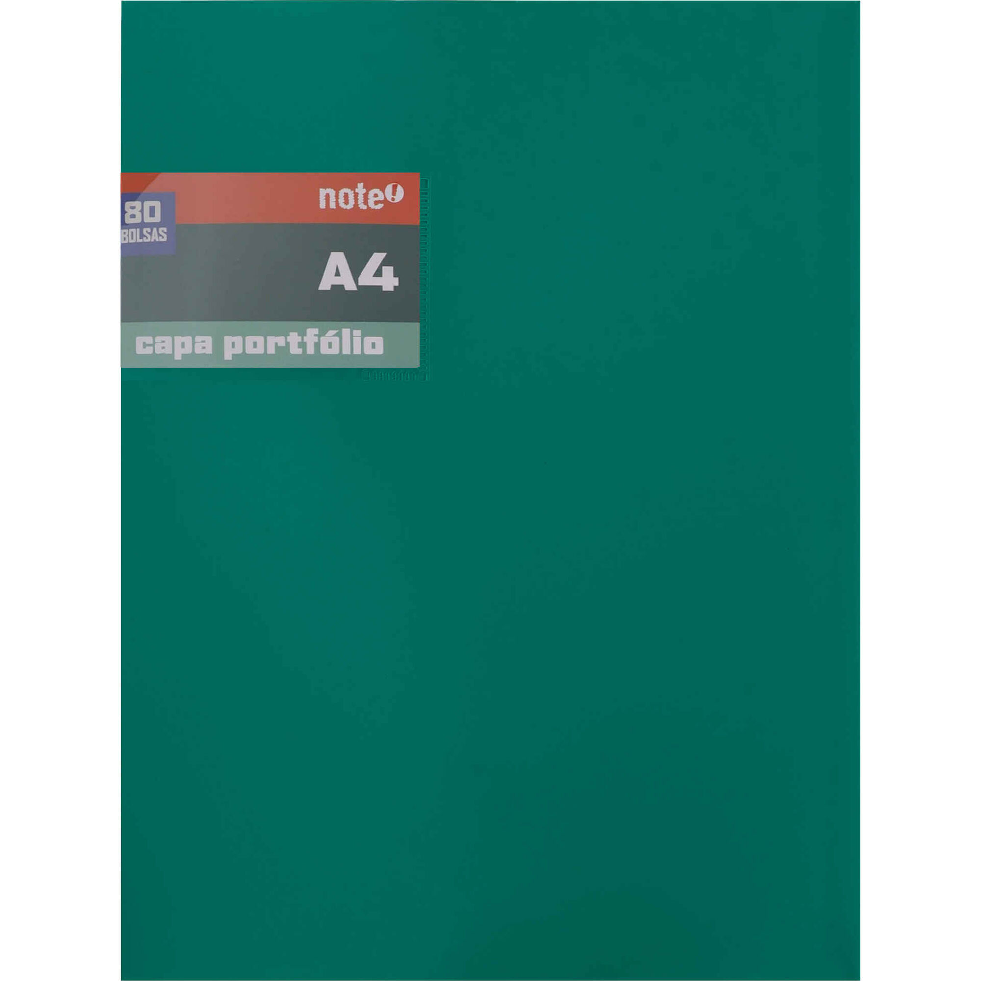 Portef&oacute;lio com 80 Bolsas A4 (v&aacute;rias cores) Note!