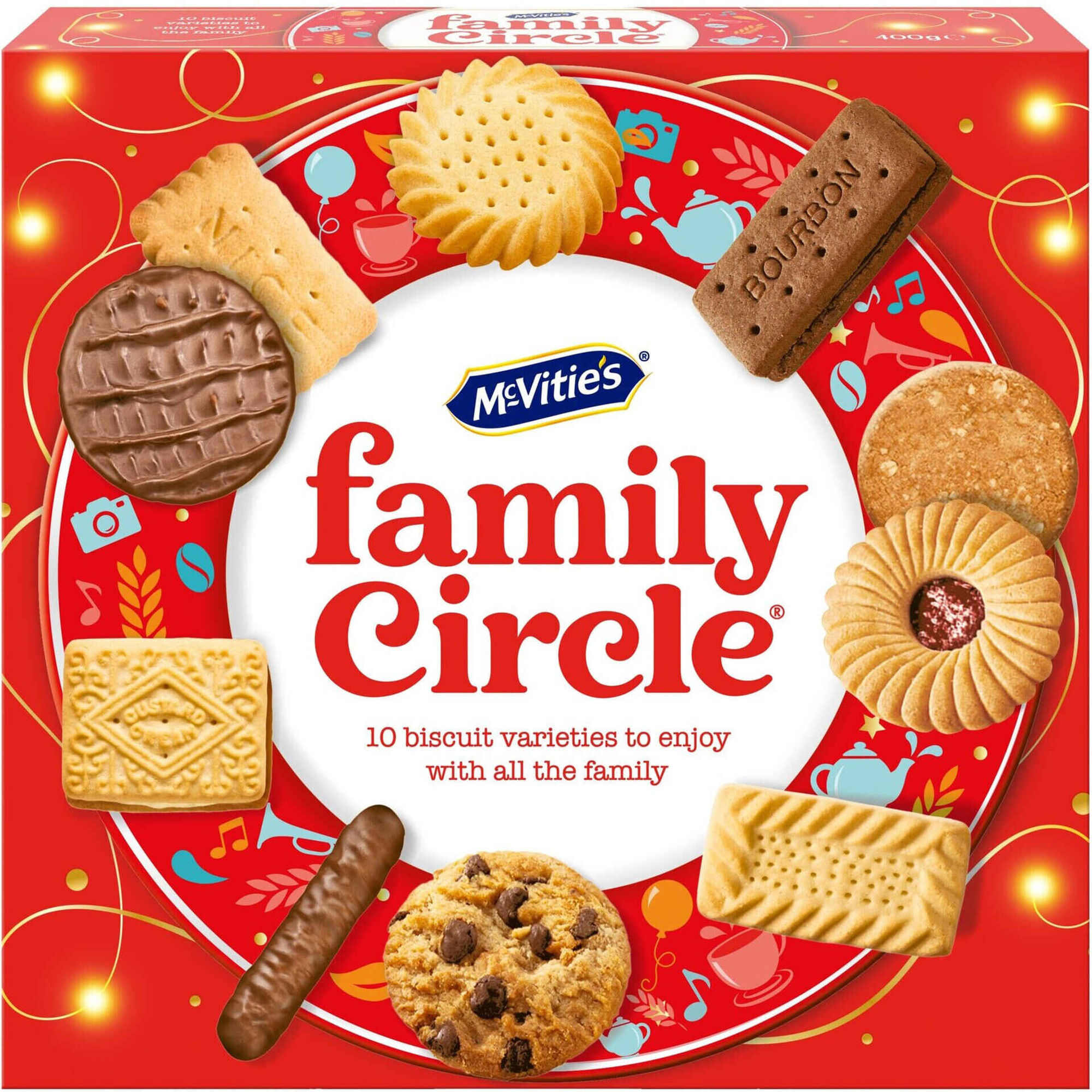 Sortido de Bolachas Family Circle Natal