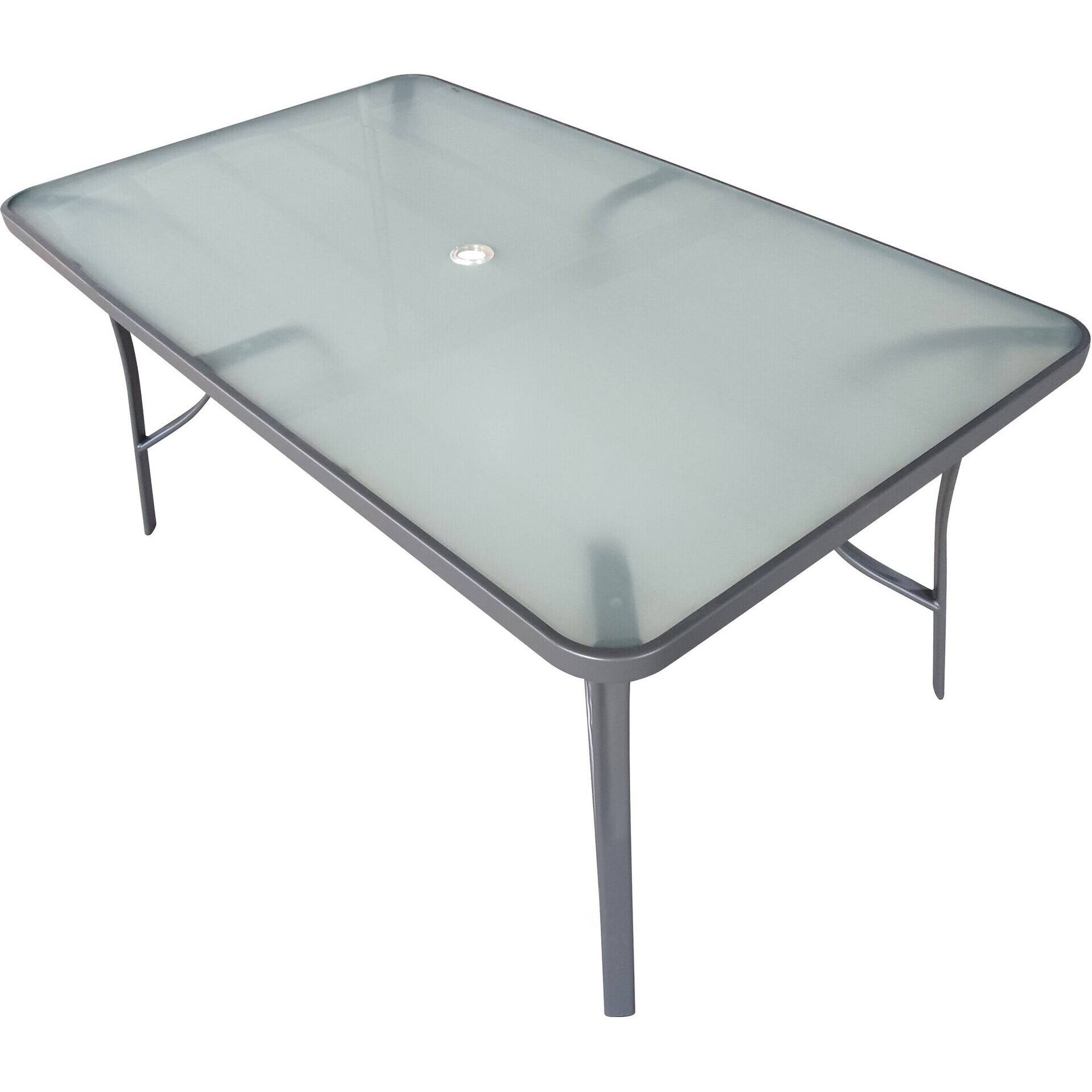 Conjunto Mesa e 6 Cadeiras Cinza Texas Kasa