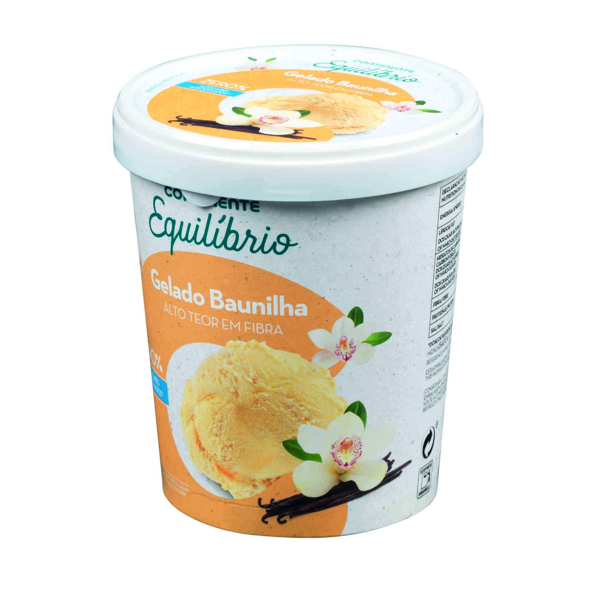Gelado Baunilha sem Açúcar