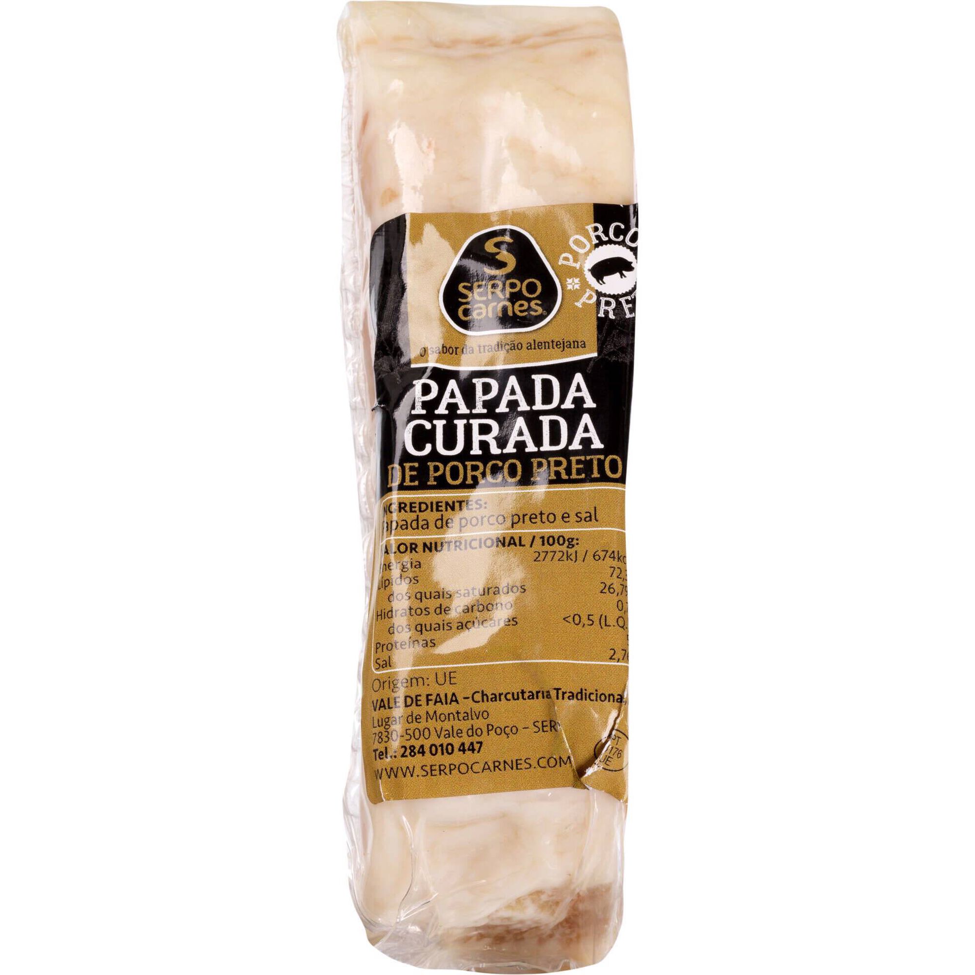 Papada Curada de Porco Preto Serpocarnes