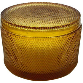 Vela em Copo com Tampa Vidro 2 Pavios 160g Laranja Vela em Copo com Tampa Vidro 2 Pavios 160g Laranja