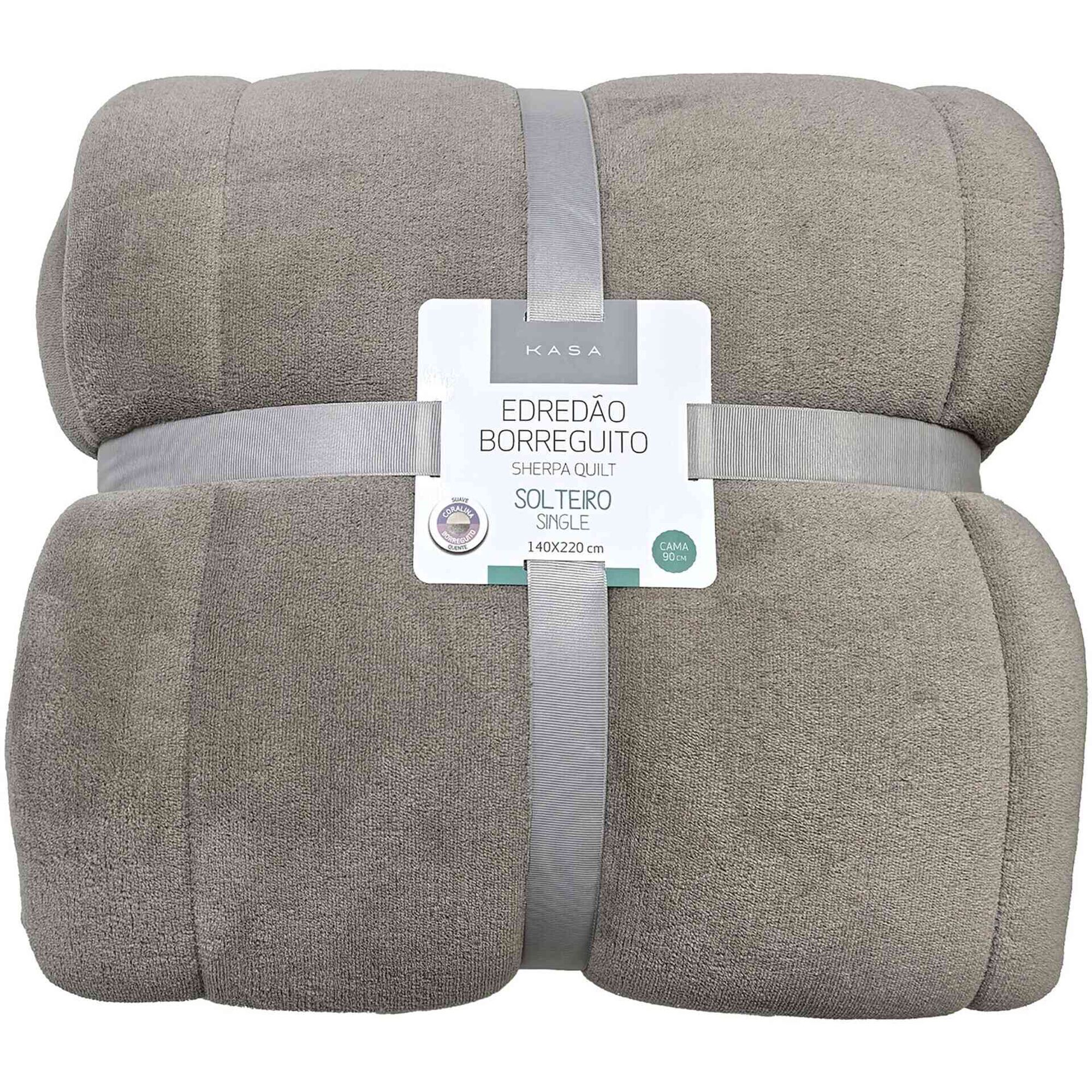 Edredão Coral Borreguito Cinza