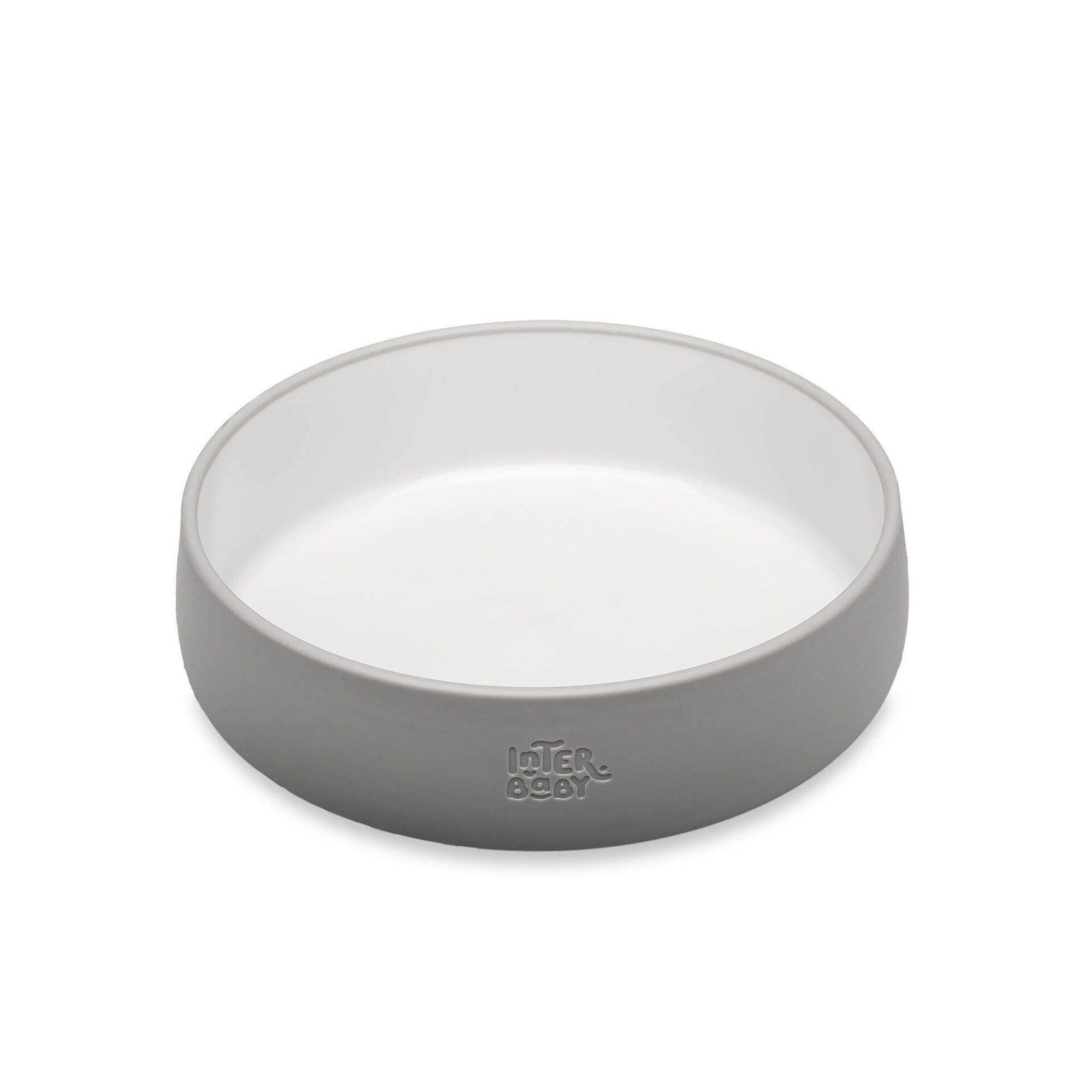 Conjunto Refei&ccedil;&atilde;o Silicone Cinza Interbaby