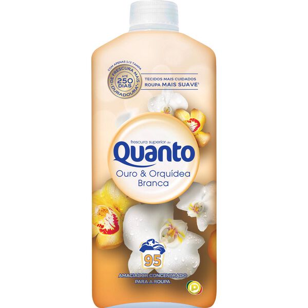 Amaciador Roupa Concentrado Ouro e Orquídea Branca Quanto