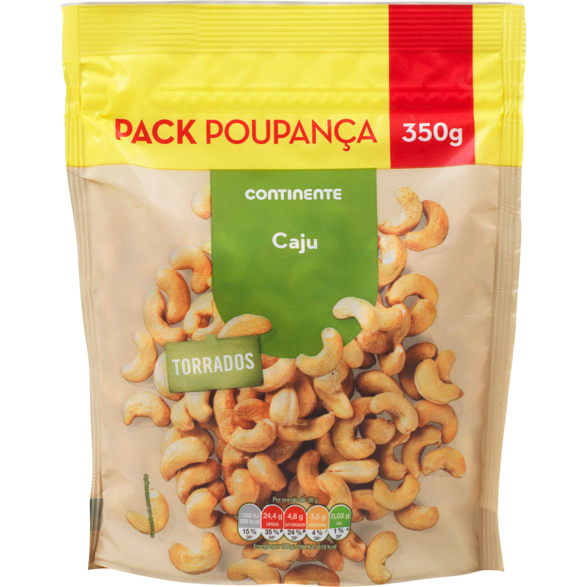 Caju Torrado sem Sal Pack Poupan&ccedil;a