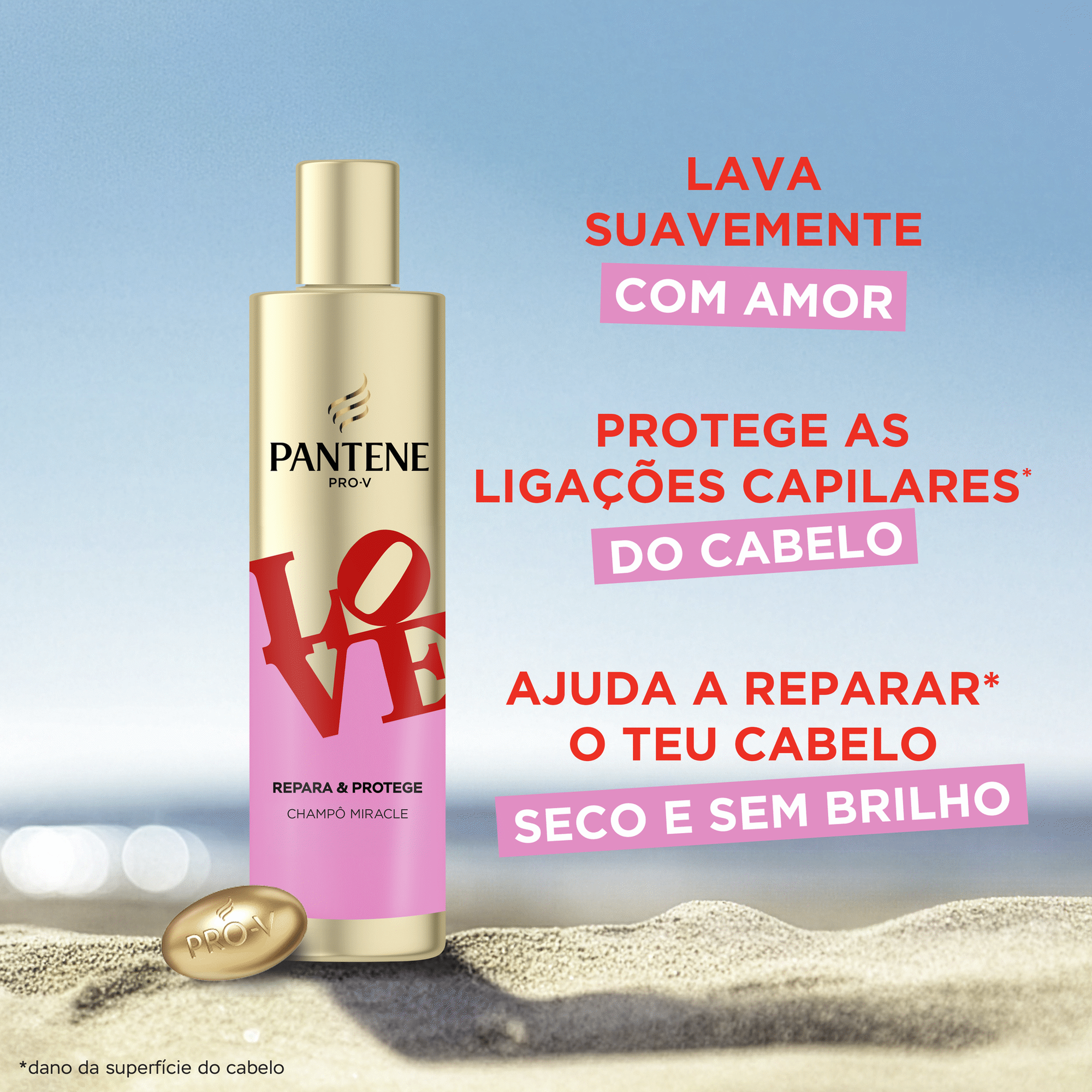 Champ&ocirc; Repara e Protege Love Pantene