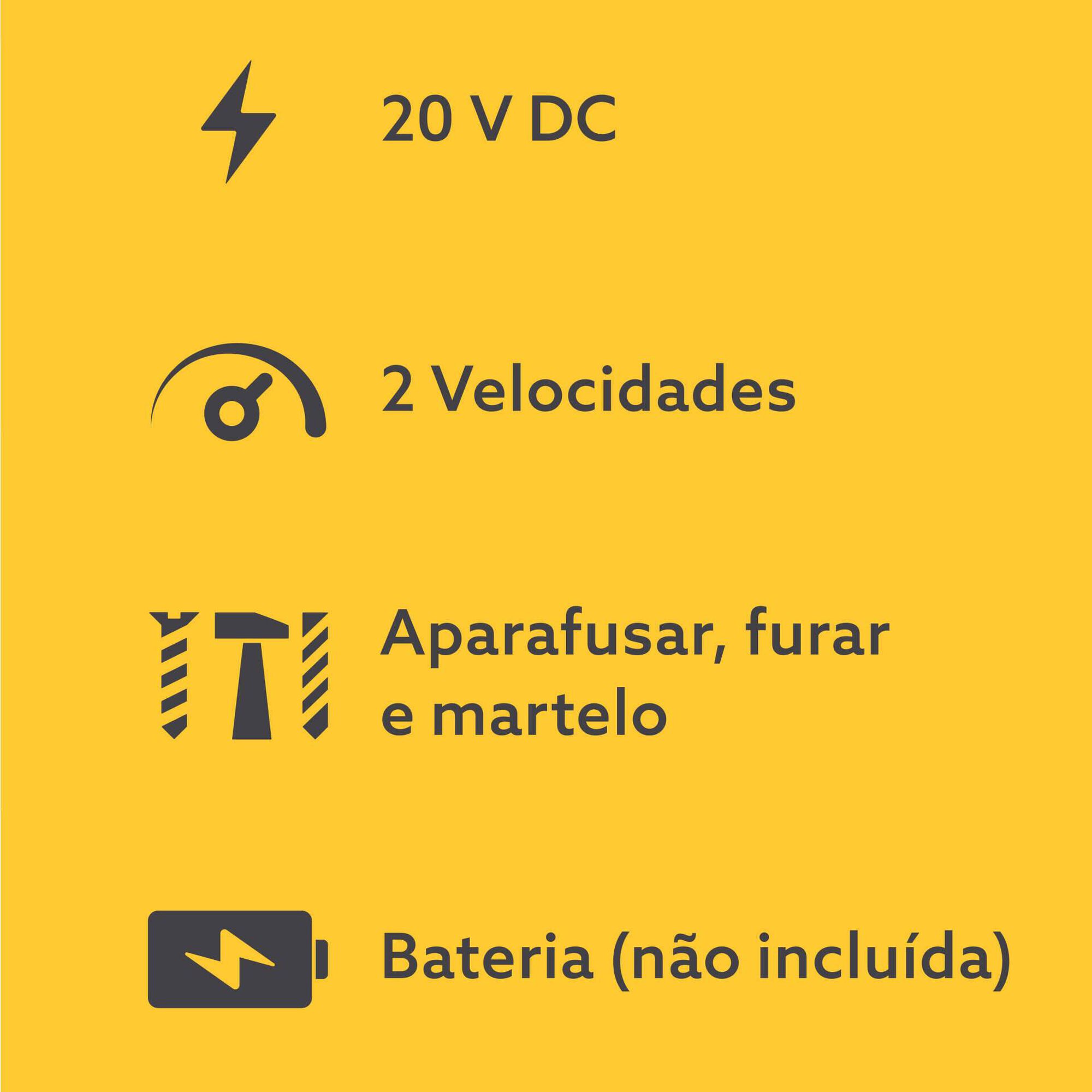 Berbequim sem Fios 20V Boost