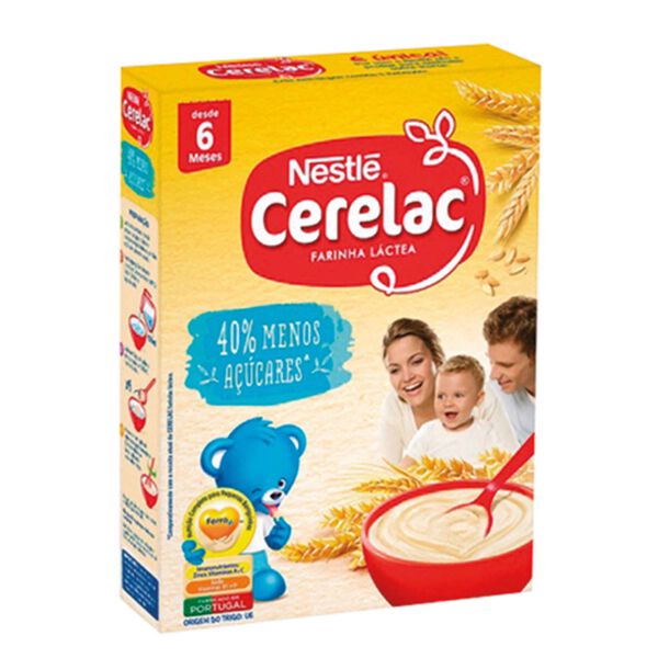 Papa Infantil Farinha Láctea com 40% Menos Açúcares +6M Cerelac