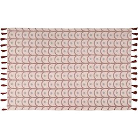 Tapete Semicirculos 120x180cm Cru Tapete Semicirculos 120x180cm Cru