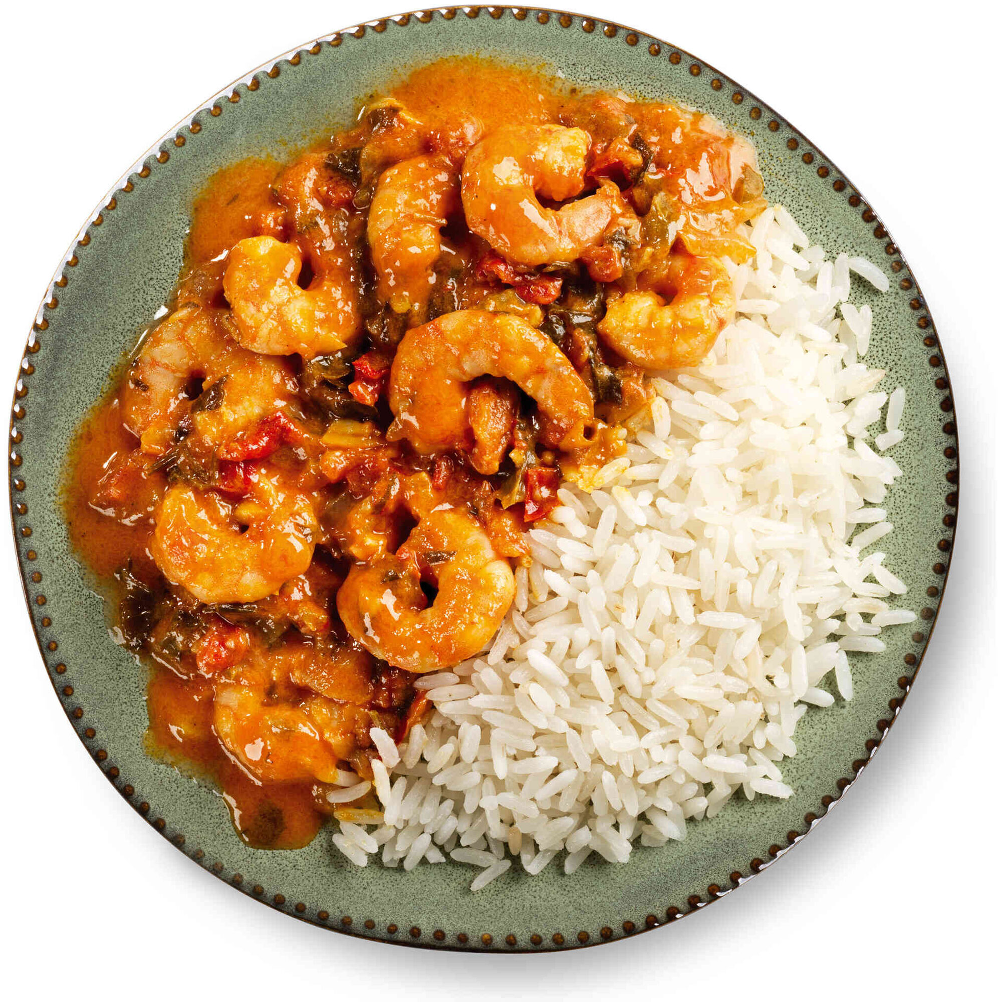 Moqueca de Camarão à Baiana com Arroz Branco Moqueca de Camarão à Baiana com Arroz Branco