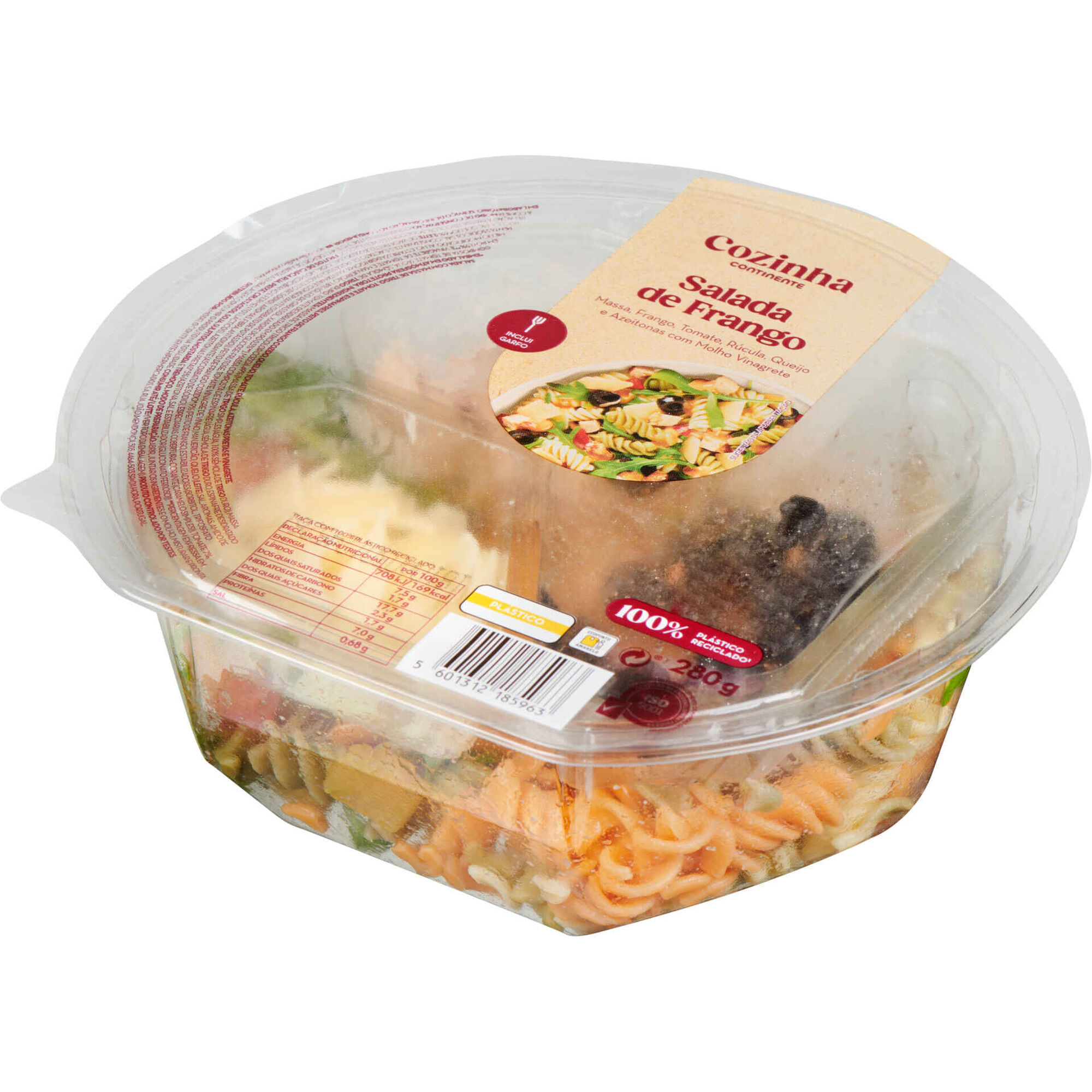 Salada de Frango com Massa e R&uacute;cula Cozinha Continente