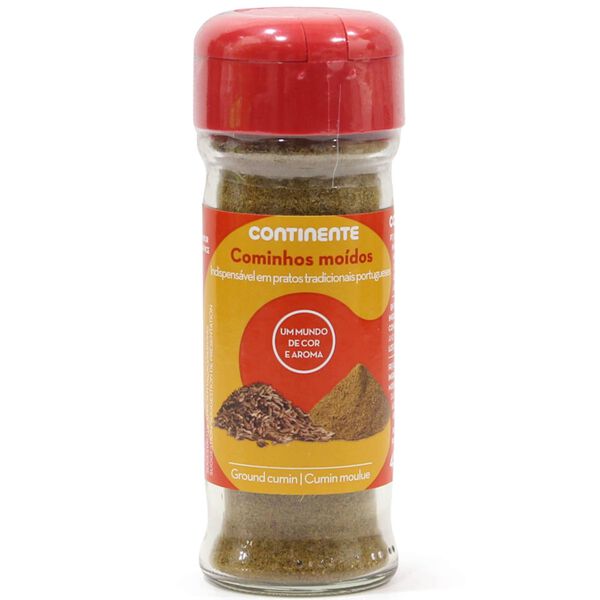 Cominhos Moídos em Frasco Continente