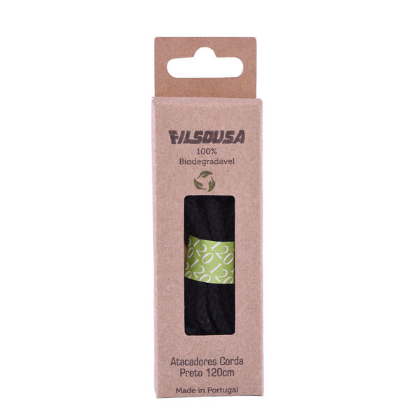 Atacador Encerado Corda Preto 120 cm Filsousa