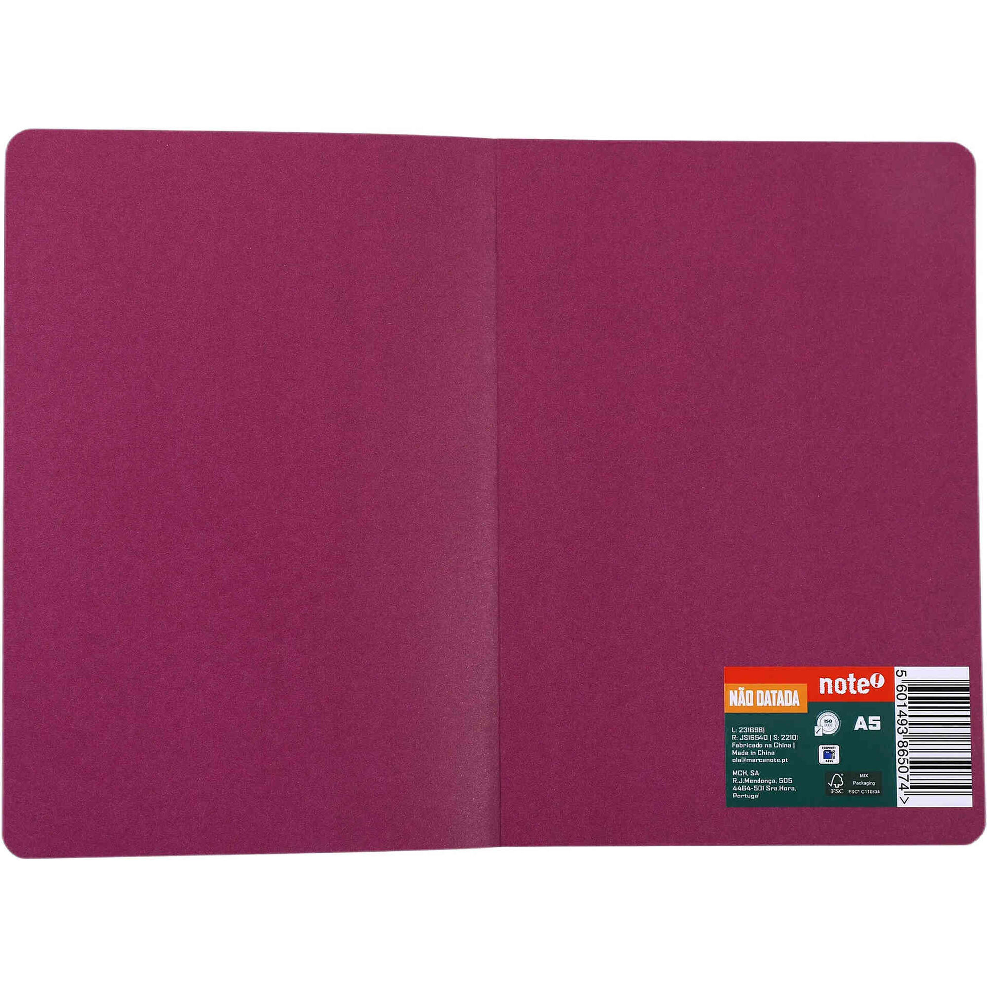 Agenda A5 com Suporte para Telem&oacute;vel (v&aacute;rias cores) Note!