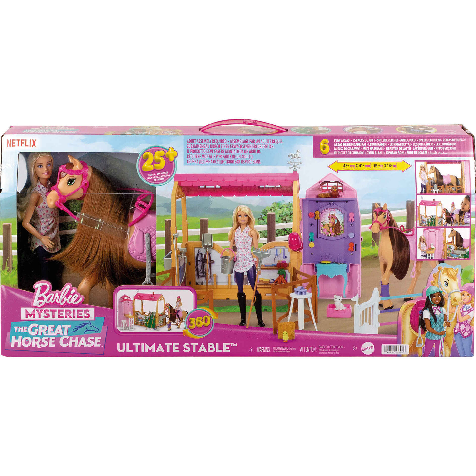 Barbie - Boneca e Est&aacute;bulo com Cavalo