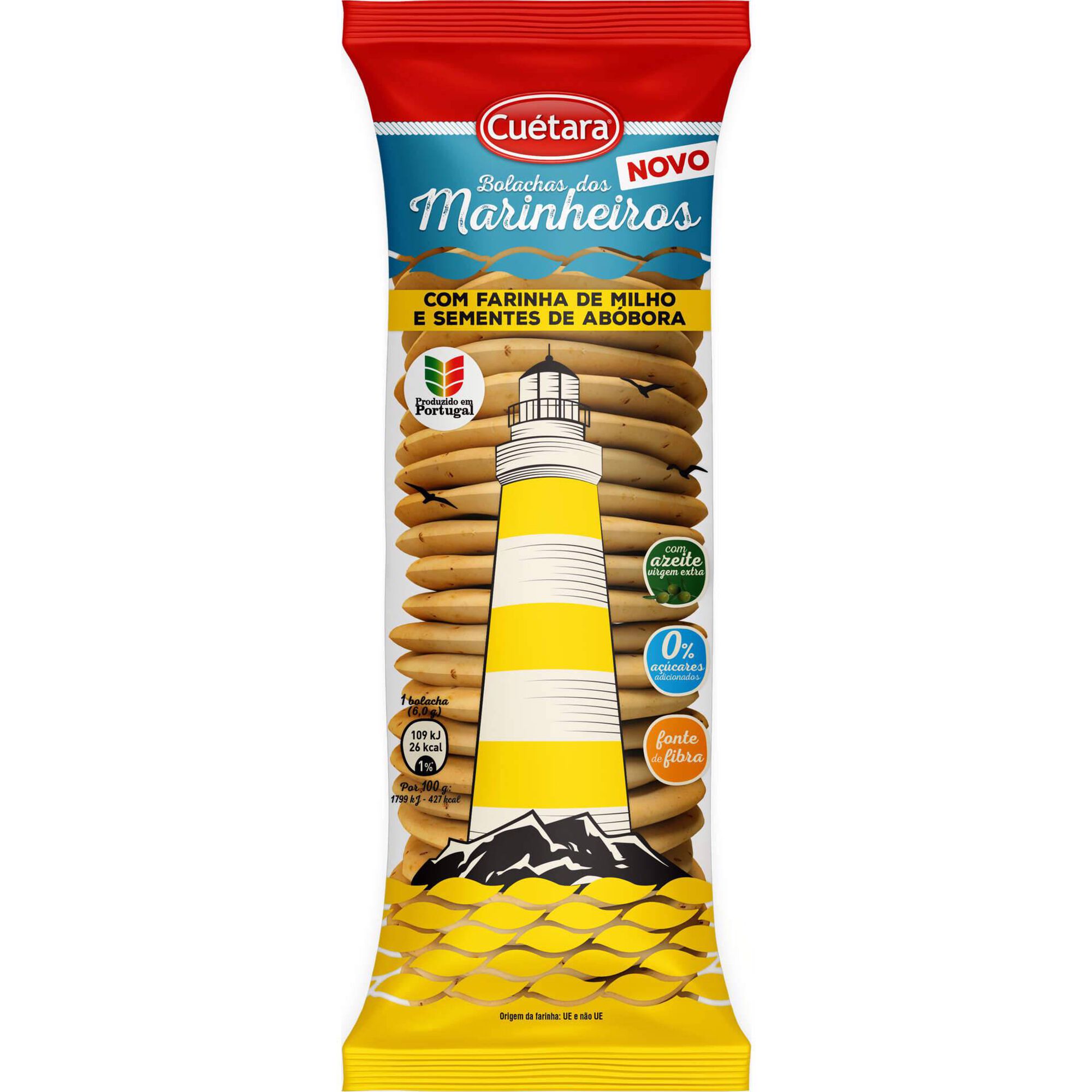 Bolachas dos Marinheiros Milho e Sementes de Abóbora