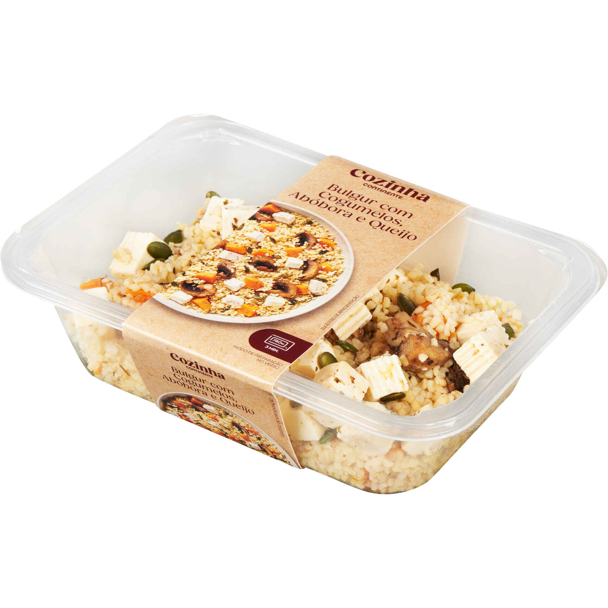 Bulgur com Cogumelos e Ab&oacute;bora Cozinha Continente