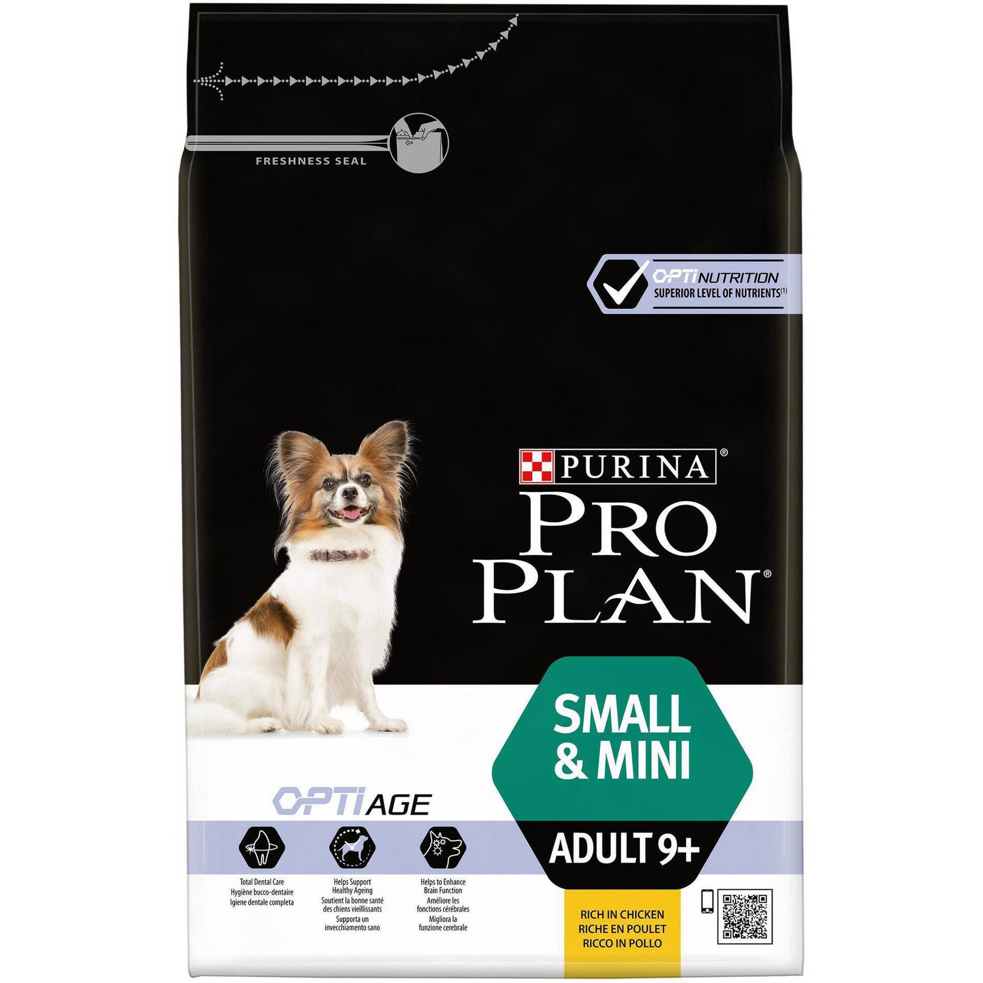Ração para Cão Sénior Mini Ageing 9+ Optiage Frango Ração para Cão Sénior Mini Ageing 9+ Optiage Frango