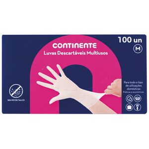 Luvas Descartáveis Látex Continente