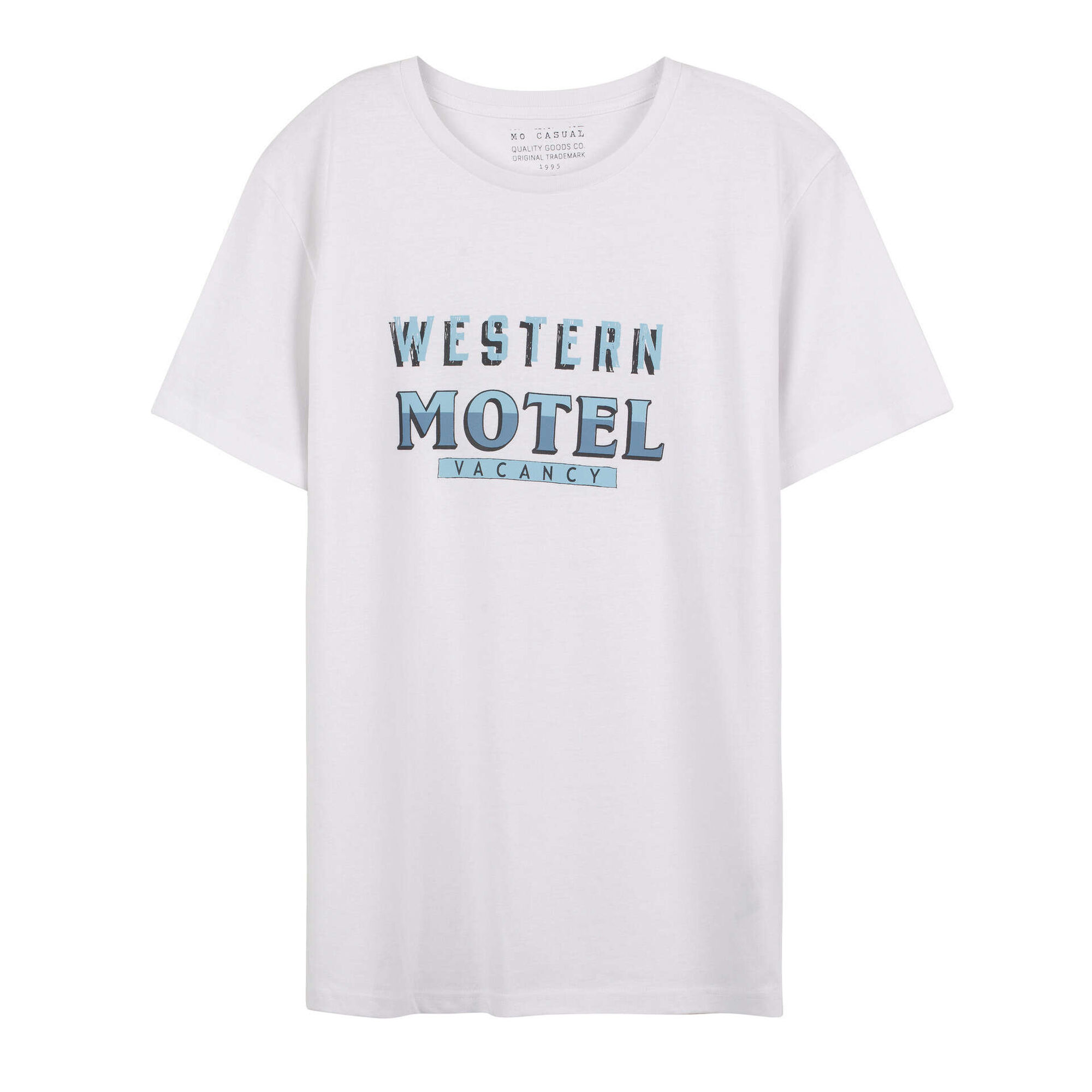 T-shirt 'Western Motel' Algodão Branco Homem