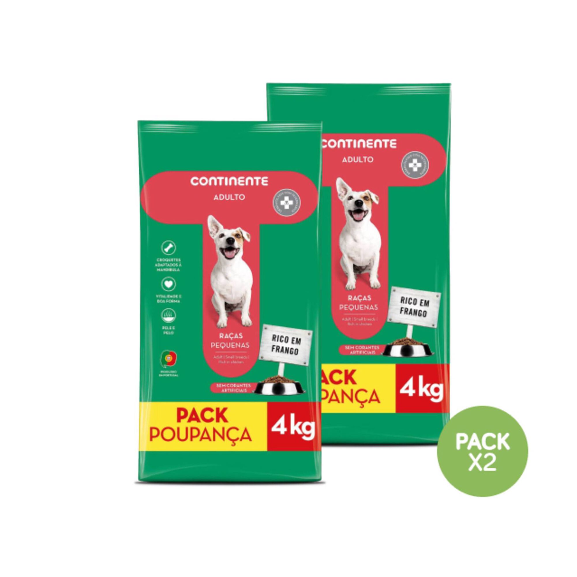 Ração para Cão Adulto Mini Frango Pack Poupança