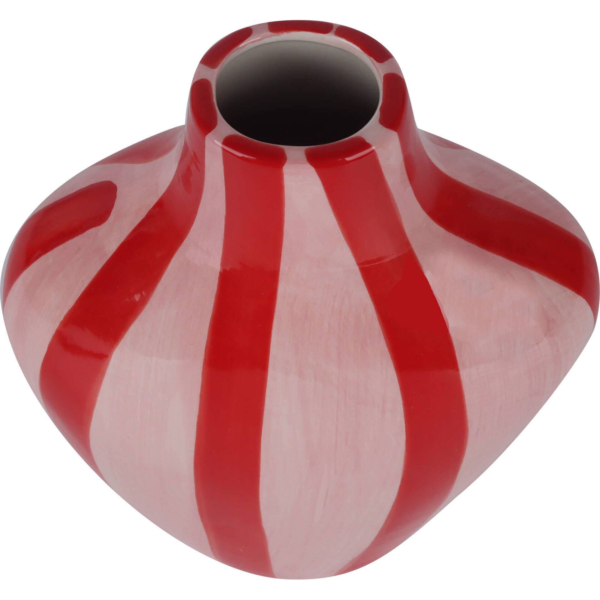 Jarra Riscas Rosa e Vermelha