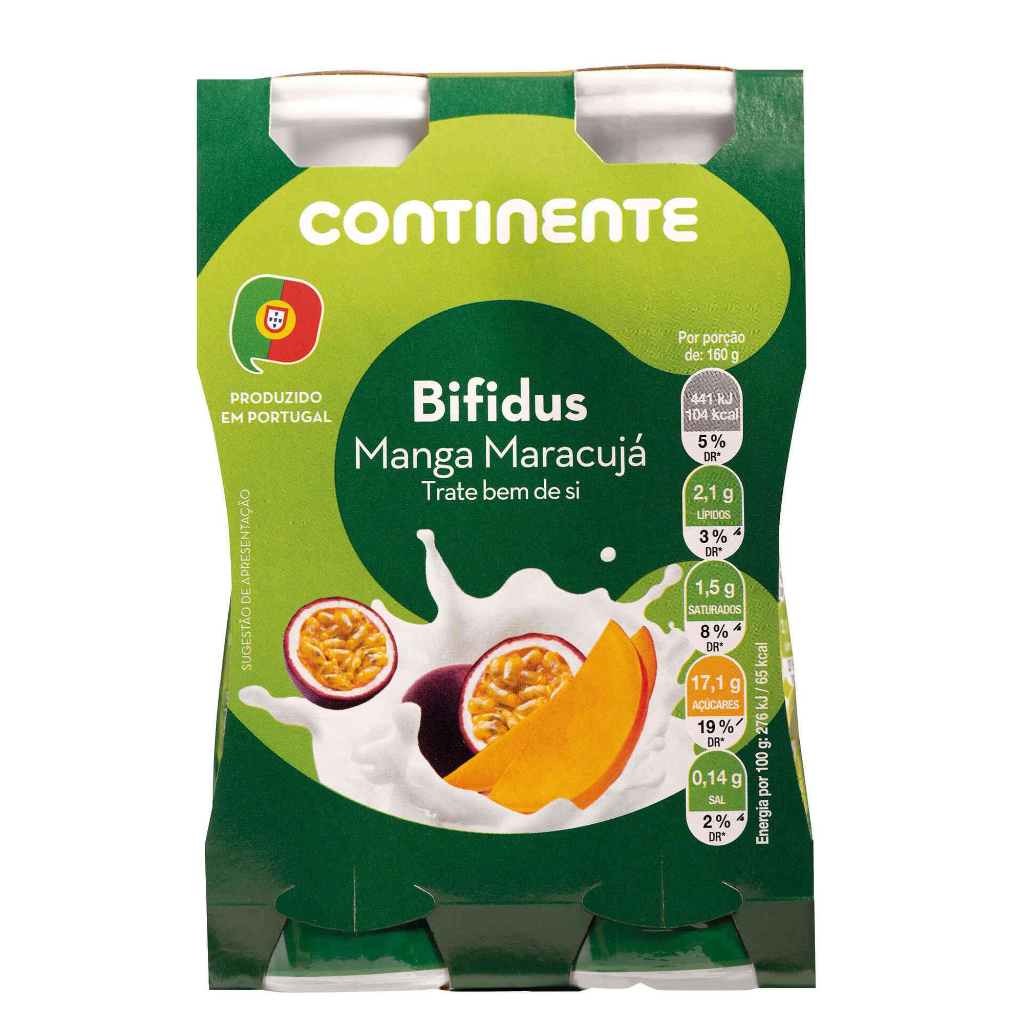 Iogurte Líquido Bifidus Manga e Maracujá