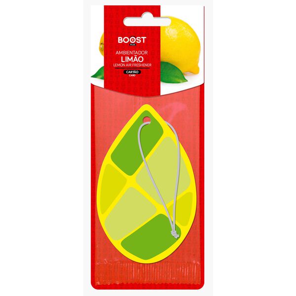 Ambientador Auto Pendurar Cartão Limão Boost