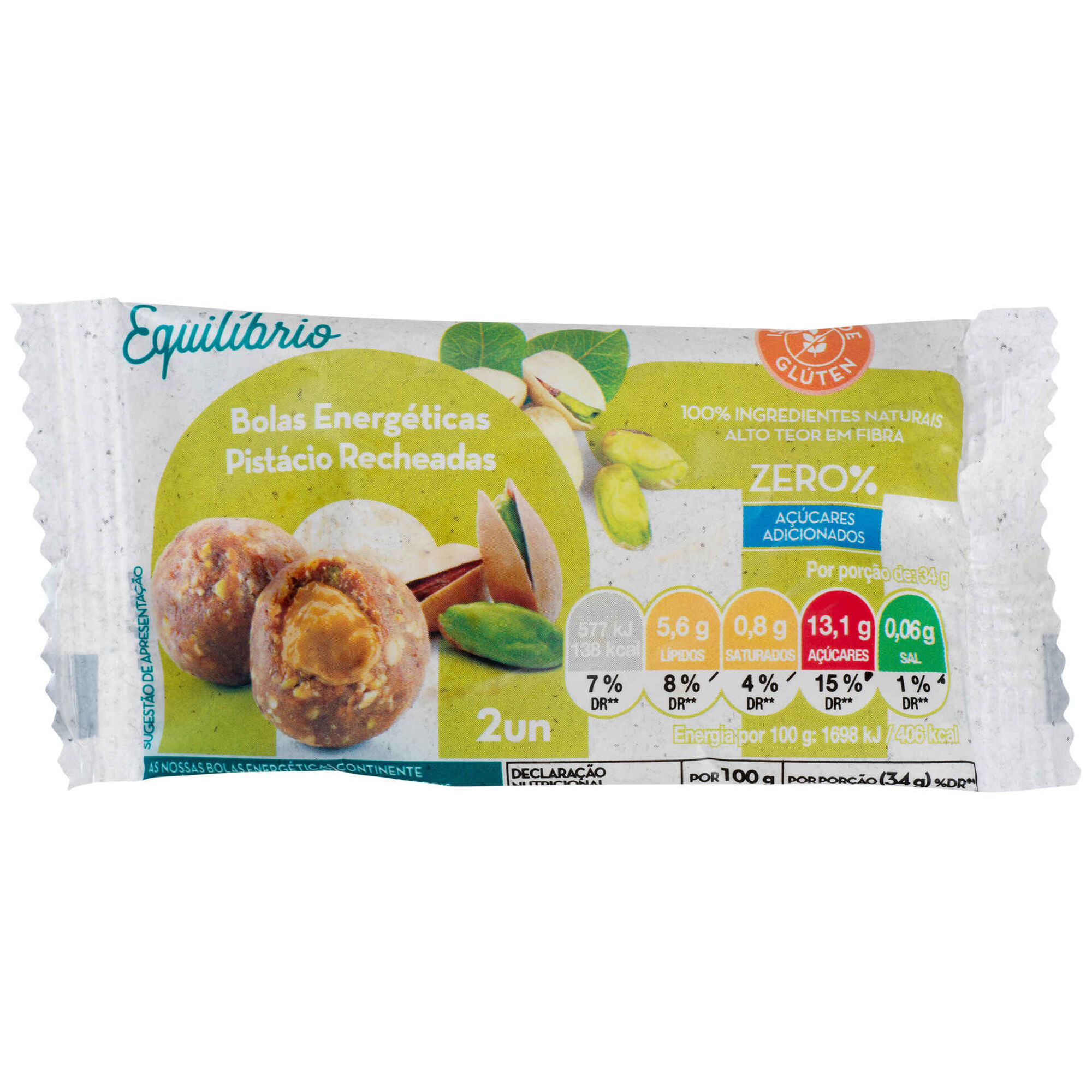Bolas Energéticas Pistácio Recheadas