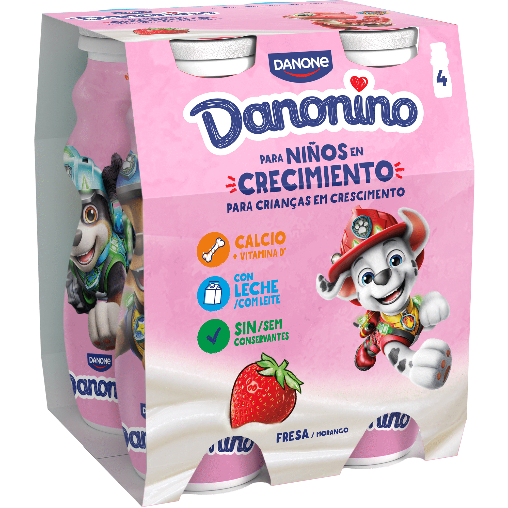 Iogurte L&iacute;quido Morango Infantil Danonino Danone
