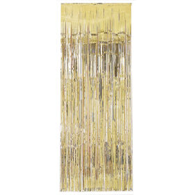 Cortina Decorativa 240x91cm Dourada