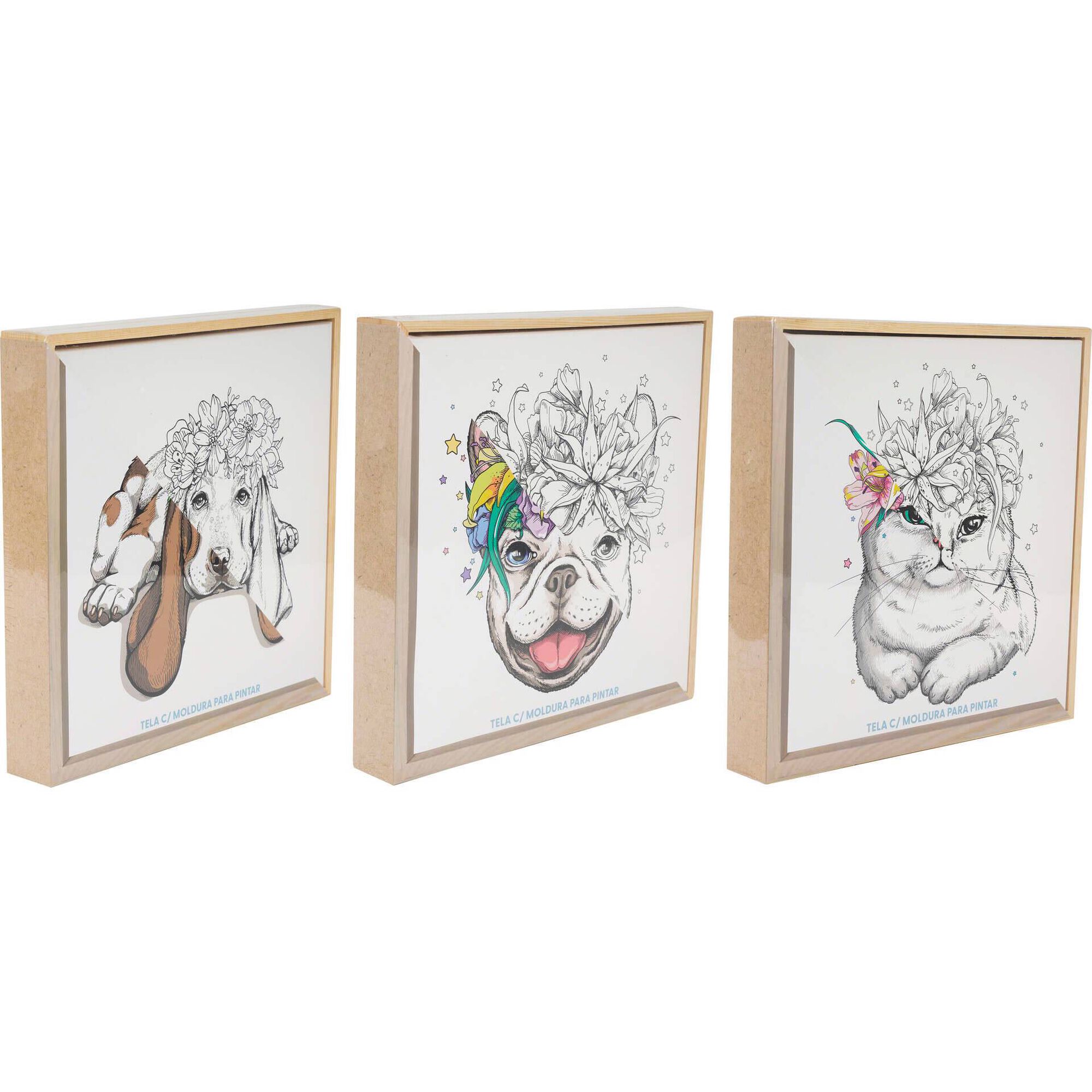 Tela com Moldura para Pintar