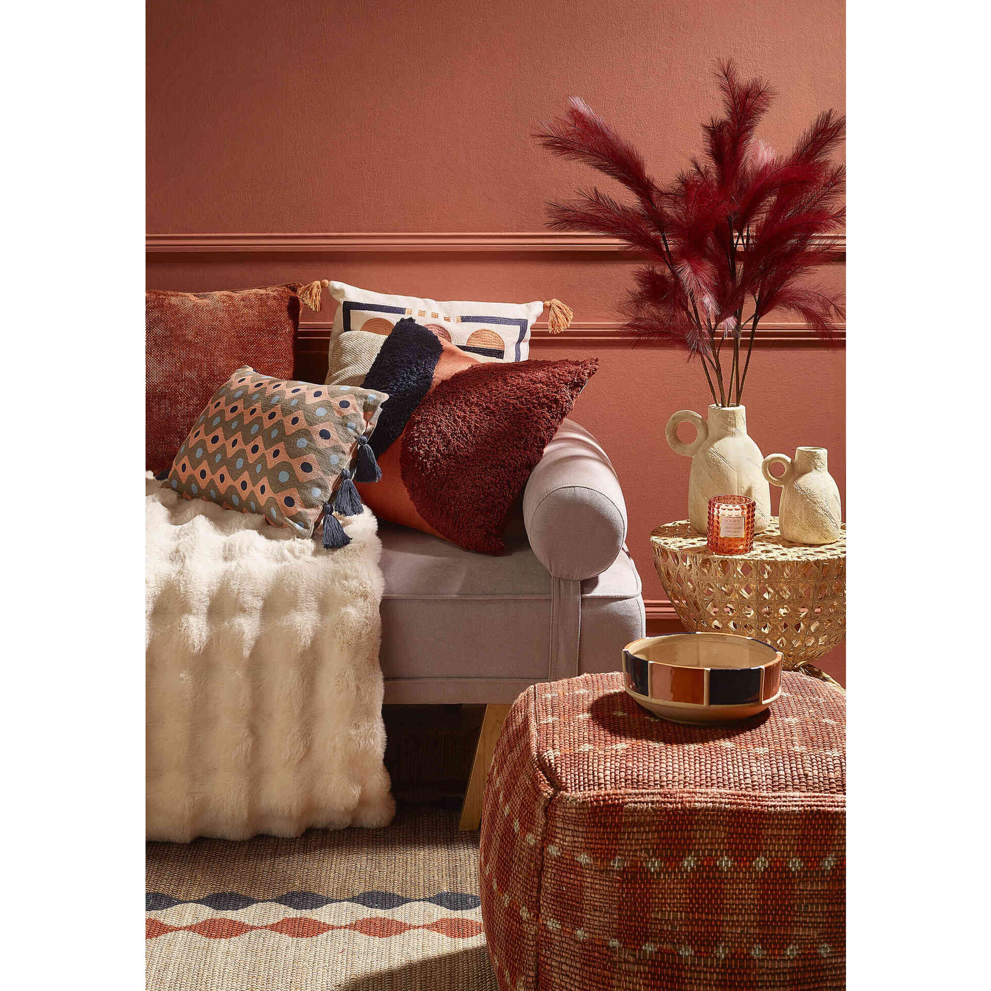 Manta Efeito Pelo 130x160cm Branca Kasa