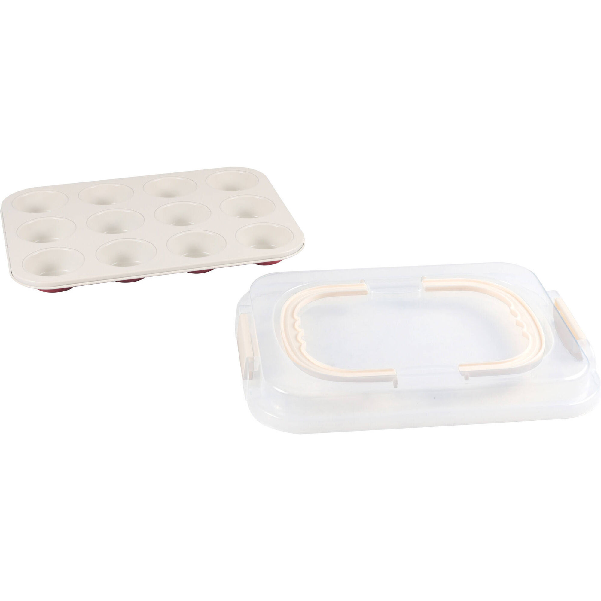 Forma para 12 Muffins com Tampa Kasa