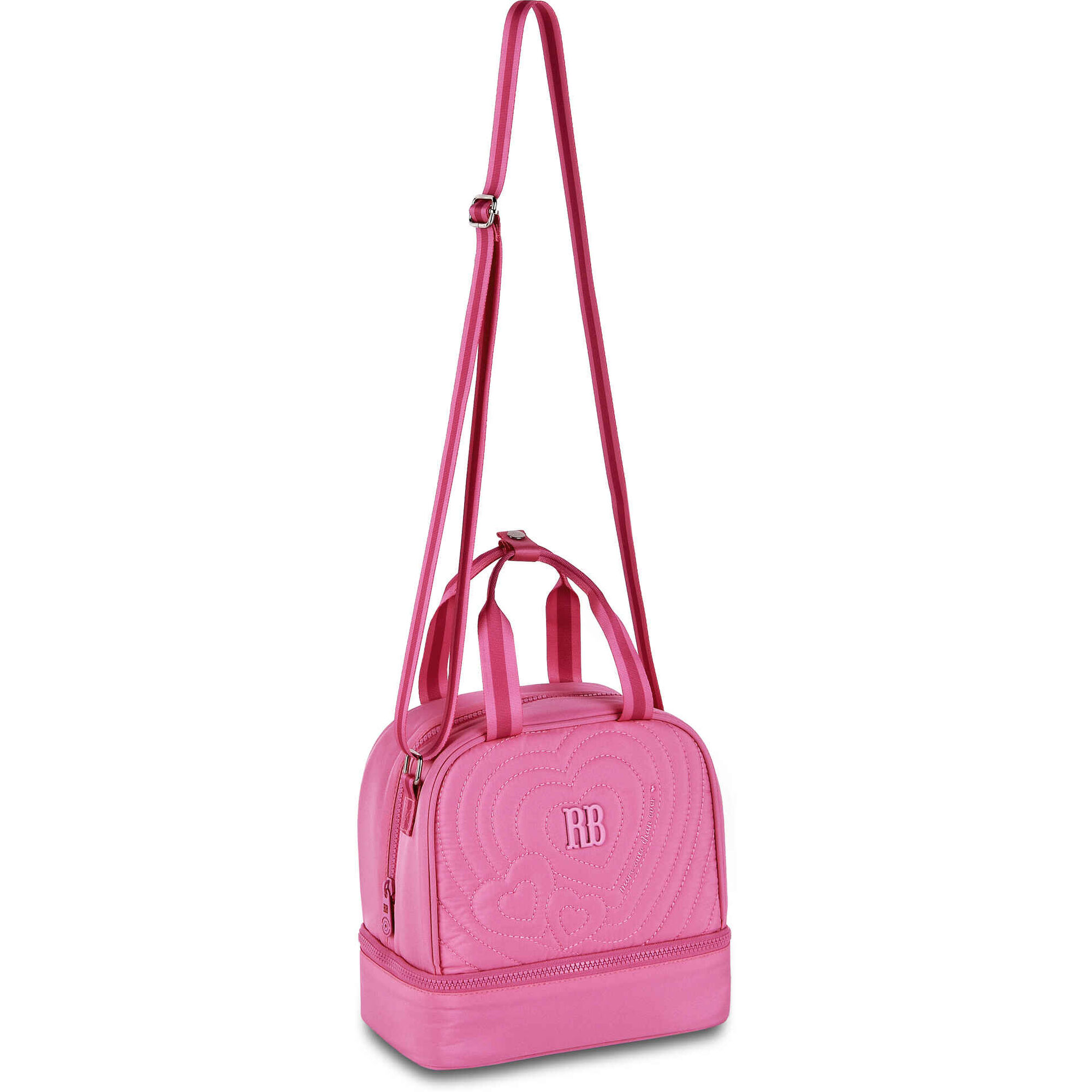 Lancheira Corações Rosa Lancheira Corações Rosa