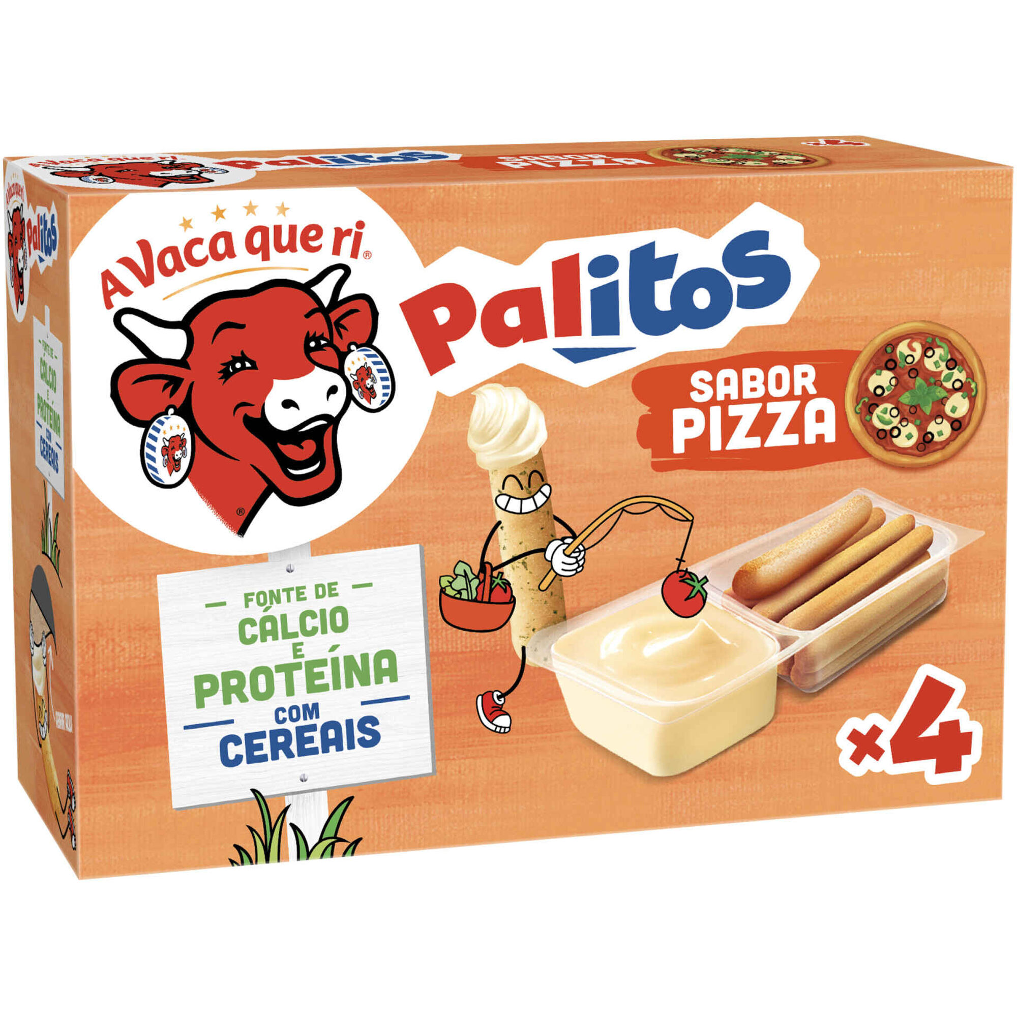 Queijo Fundido com sabor a Pizza Palitos A Vaca que ri