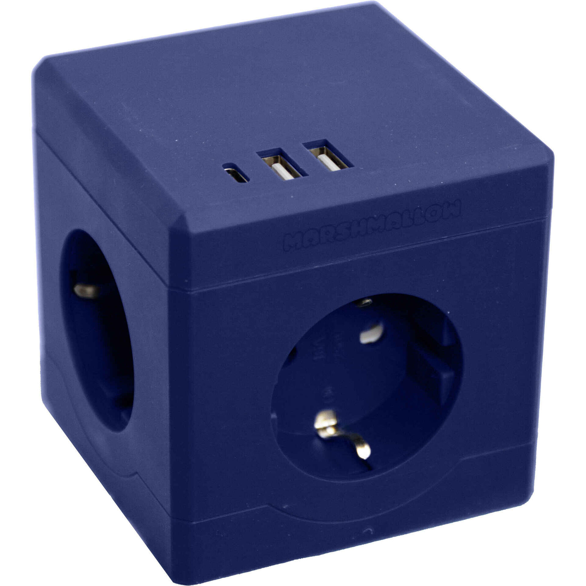 Extens&atilde;o Cubo 3 Tomadas 2USB Ganga Marshmallow
