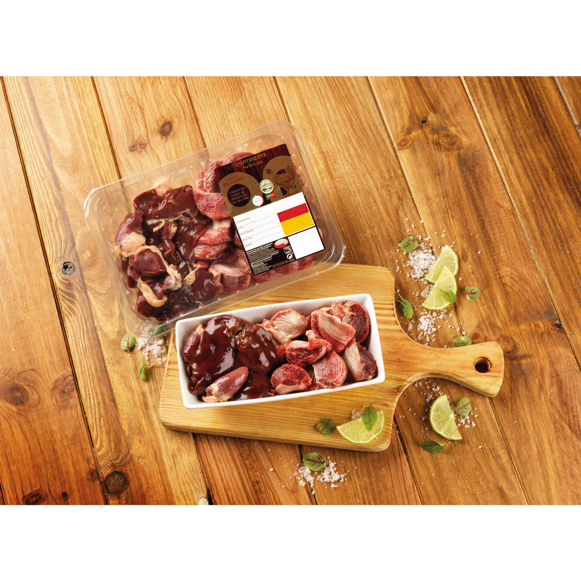 Mi&uacute;dos de Frango do Campo Continente Sele&ccedil;&atilde;o
