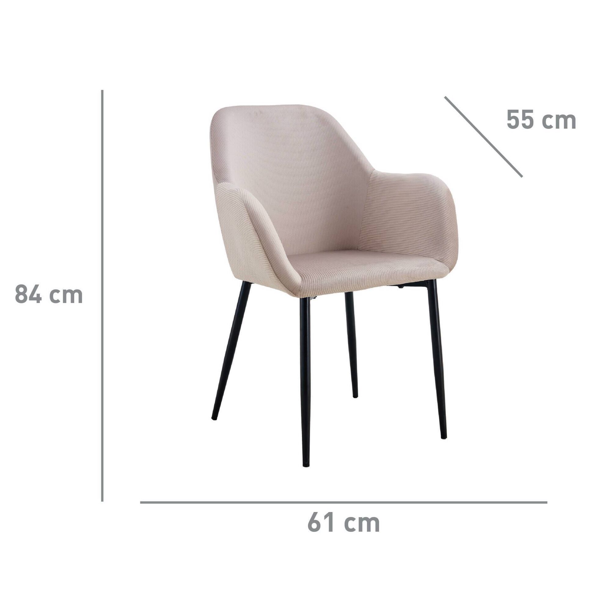 Poltrona Paris 61x55x84cm Taupe