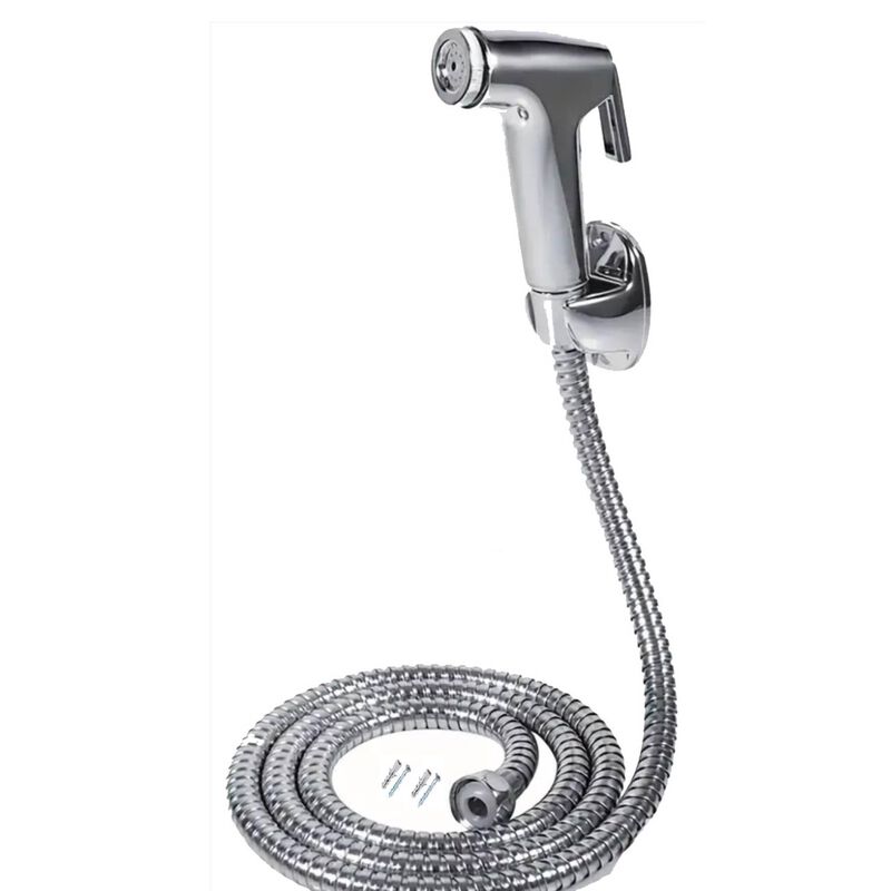 Conjunto Chuveirinho com suporte + Ligação 125 cm Cromado JSB