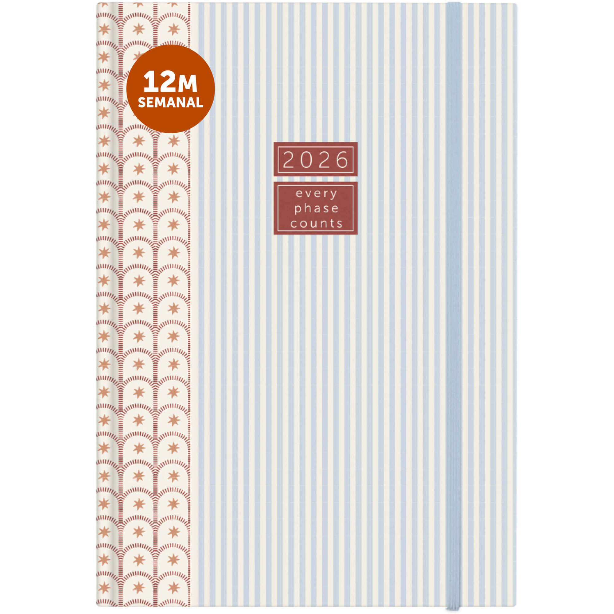 Agenda A5 2026 12 Meses (várias cores)