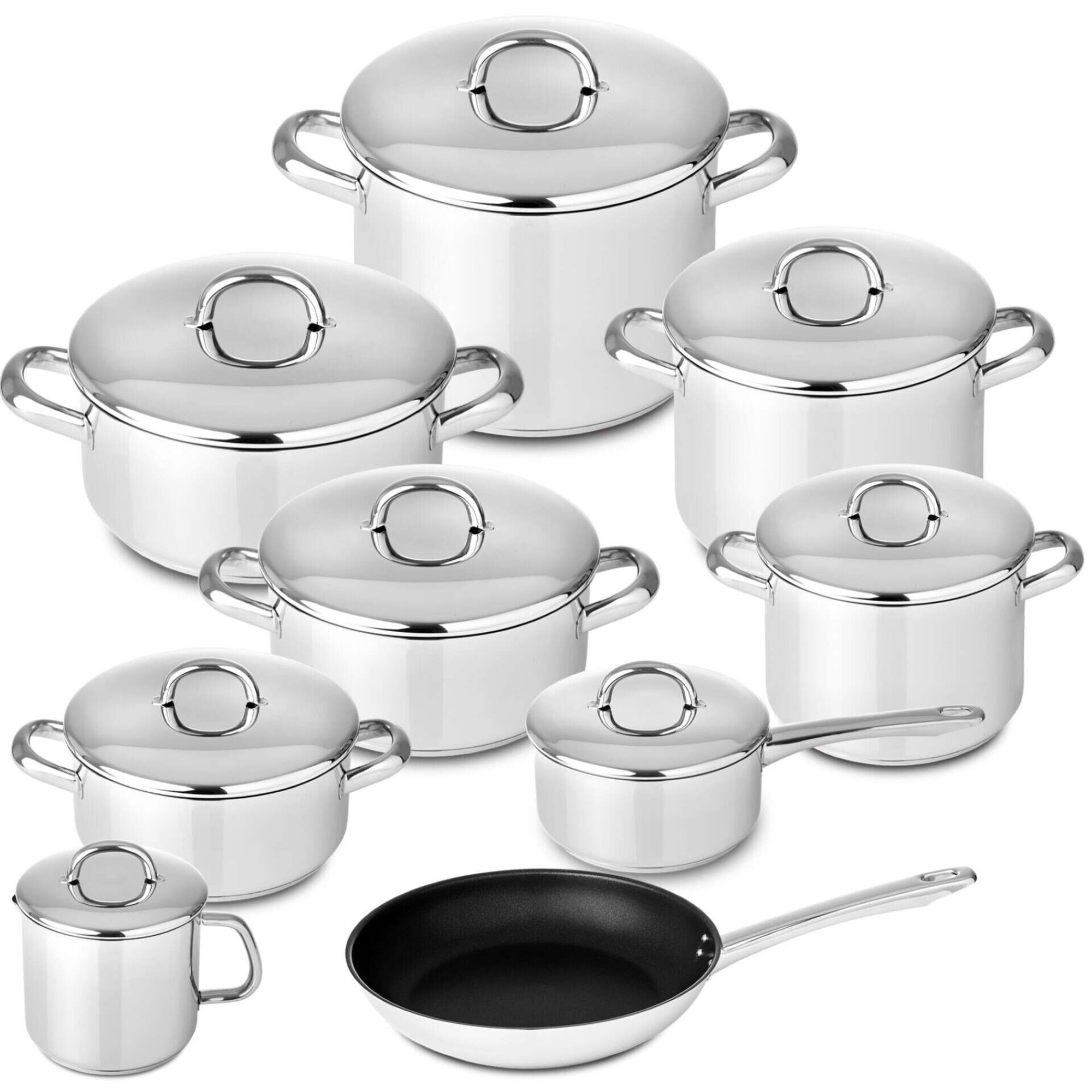 Trem Cozinha 9 Peças Aço Inoxidável Europa Trem Cozinha 9 Peças Aço Inoxidável Europa