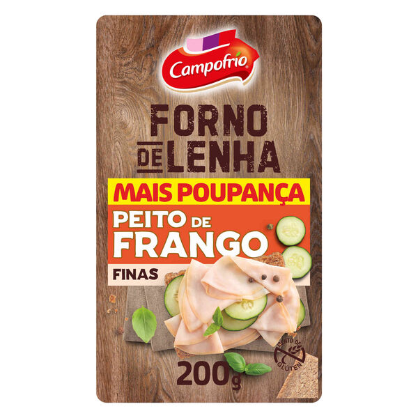 Fiambre de Peito de Frango Forno de Lenha Fatias Finas Campofrio