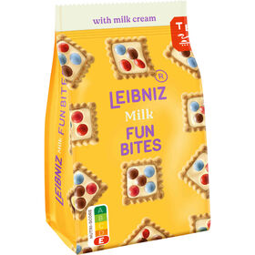 Bolachas Mini com Cobertura de Creme Leite Leibniz