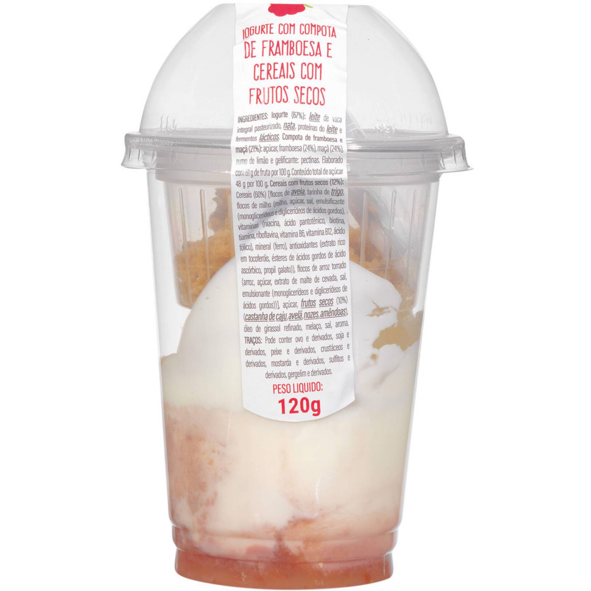 Iogurte de Framboesa com Cereais Iogurte de Framboesa com Cereais