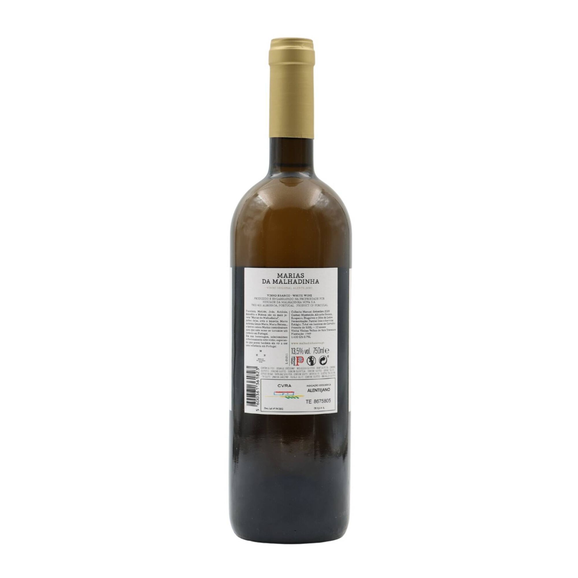 Marias Da Malhadinha Old Vines Alentejano Vinho Branco