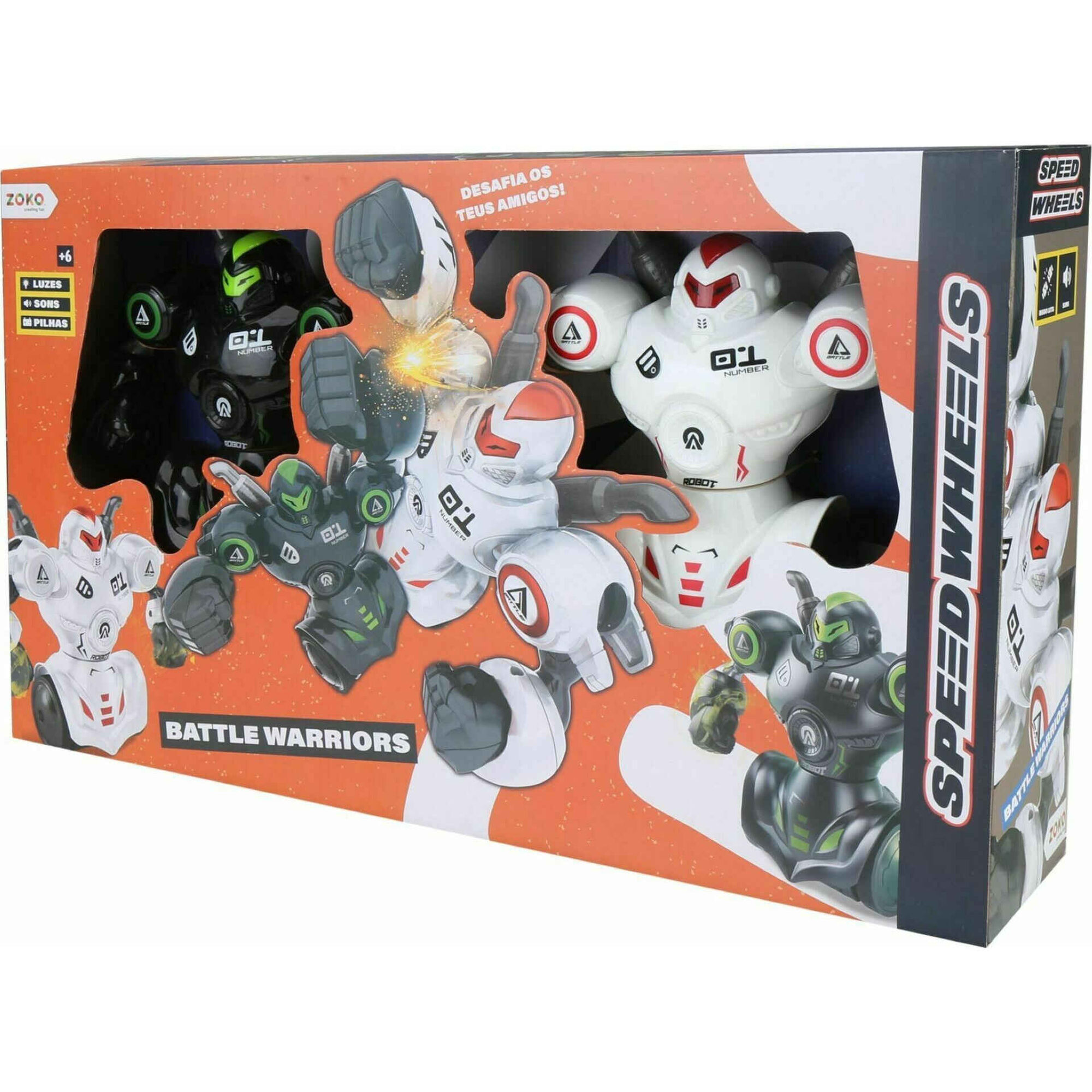 Robô Battle Warriors Pack Duplo