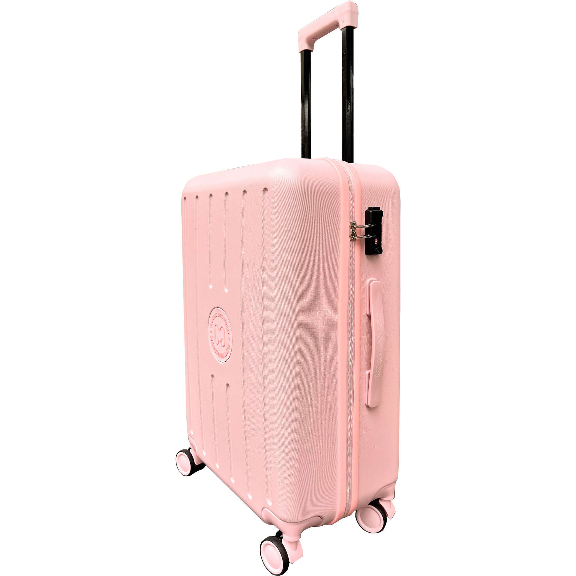 Mala de Viagem Média 4 Rodas Rosa Marshmallow